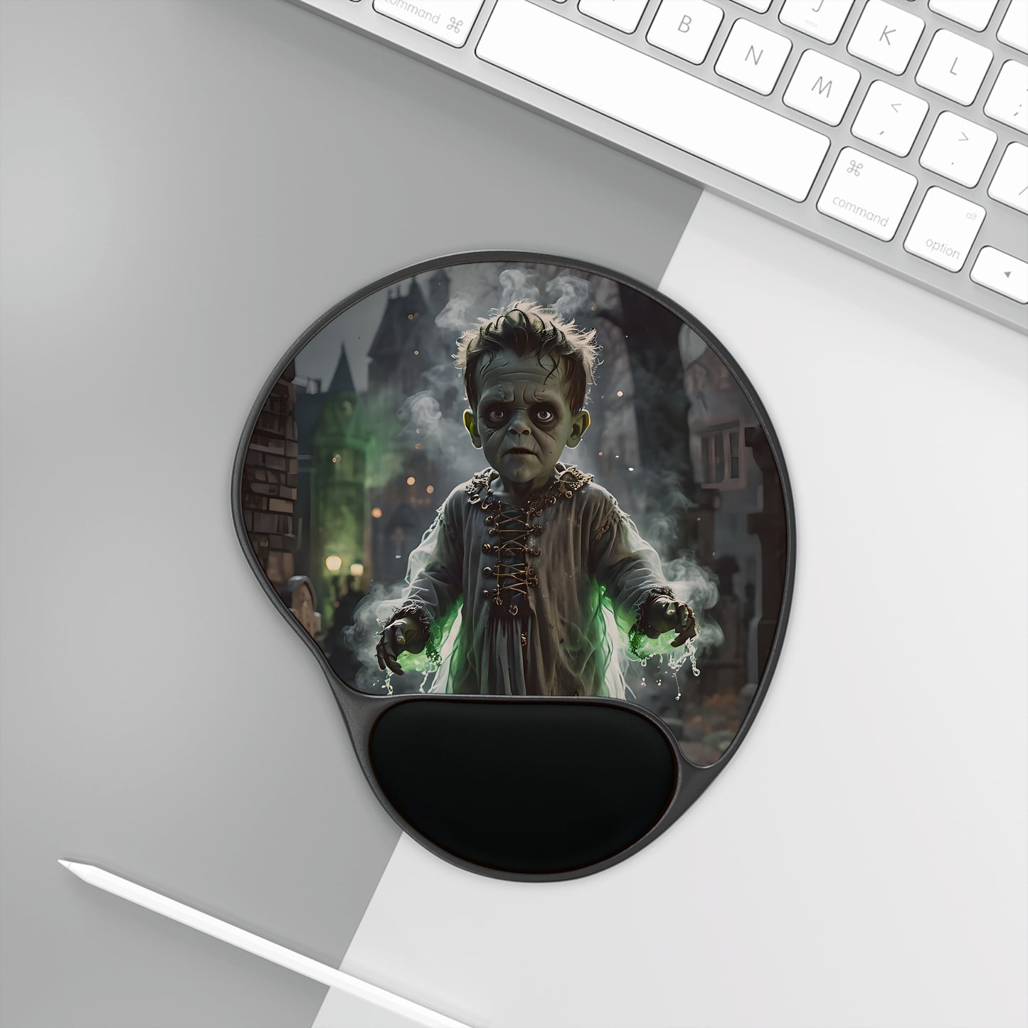 Rise of Kid Frankenstein Mouse Pad with Wrist Rest