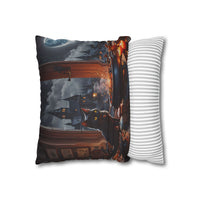 Black Cat Cauldron Pillow Cover