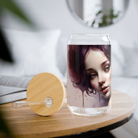 Artistic Portrait in Wine Sipper Glass