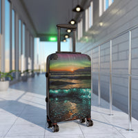 Coastal Bioluminescent Waves Cabin Suitcase