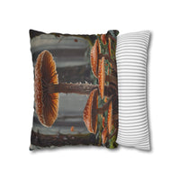 Mushroom Forest Decorative Pillowcase