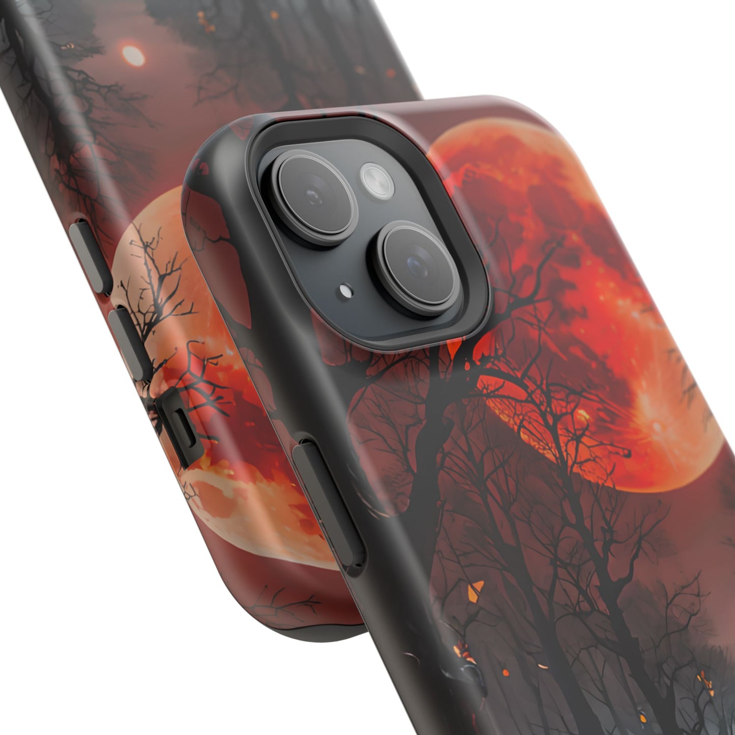Red Moon Forest Magnetic Phone Case