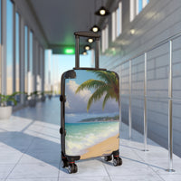 Palm Tree Seaside Cabin Suitcase