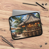 Tropical Beach Bar Paradise Laptop Sleeve