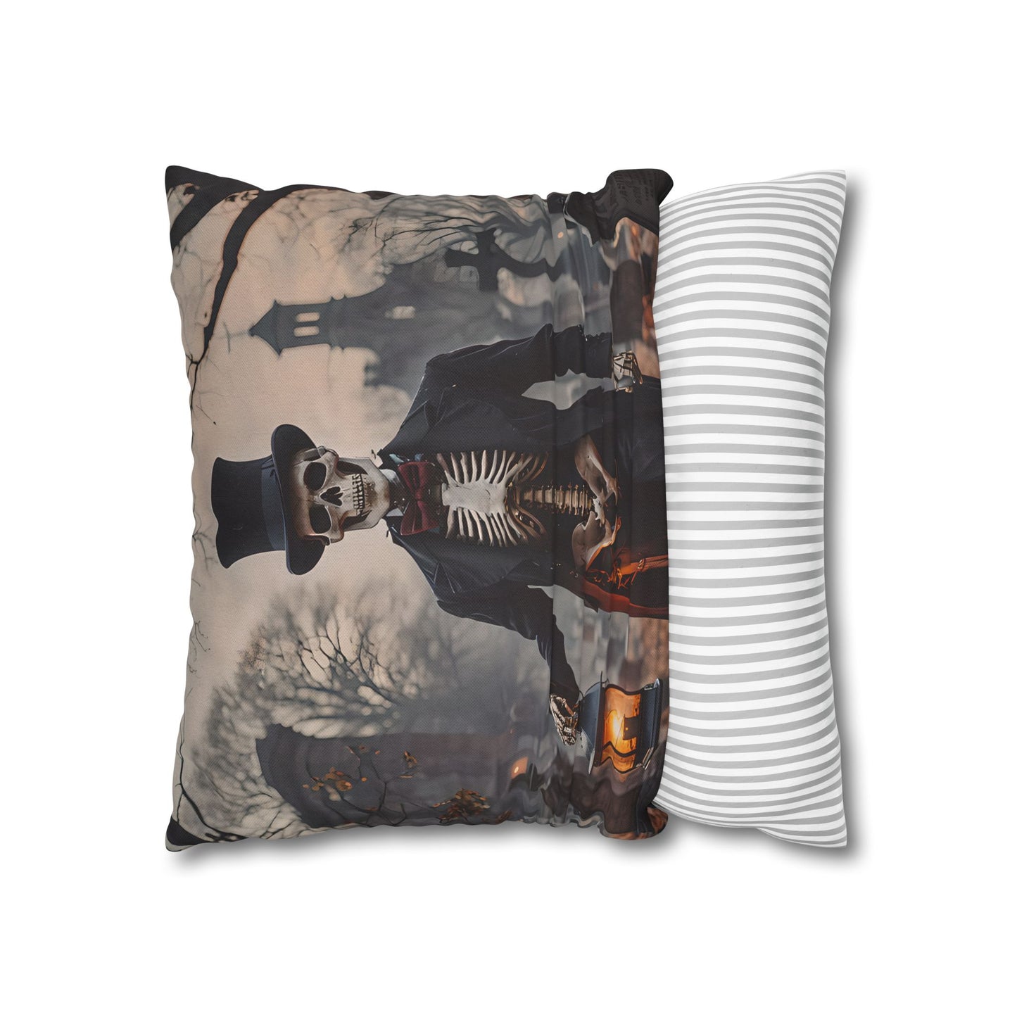 Gothic Skeleton Gentleman Pillow Cover