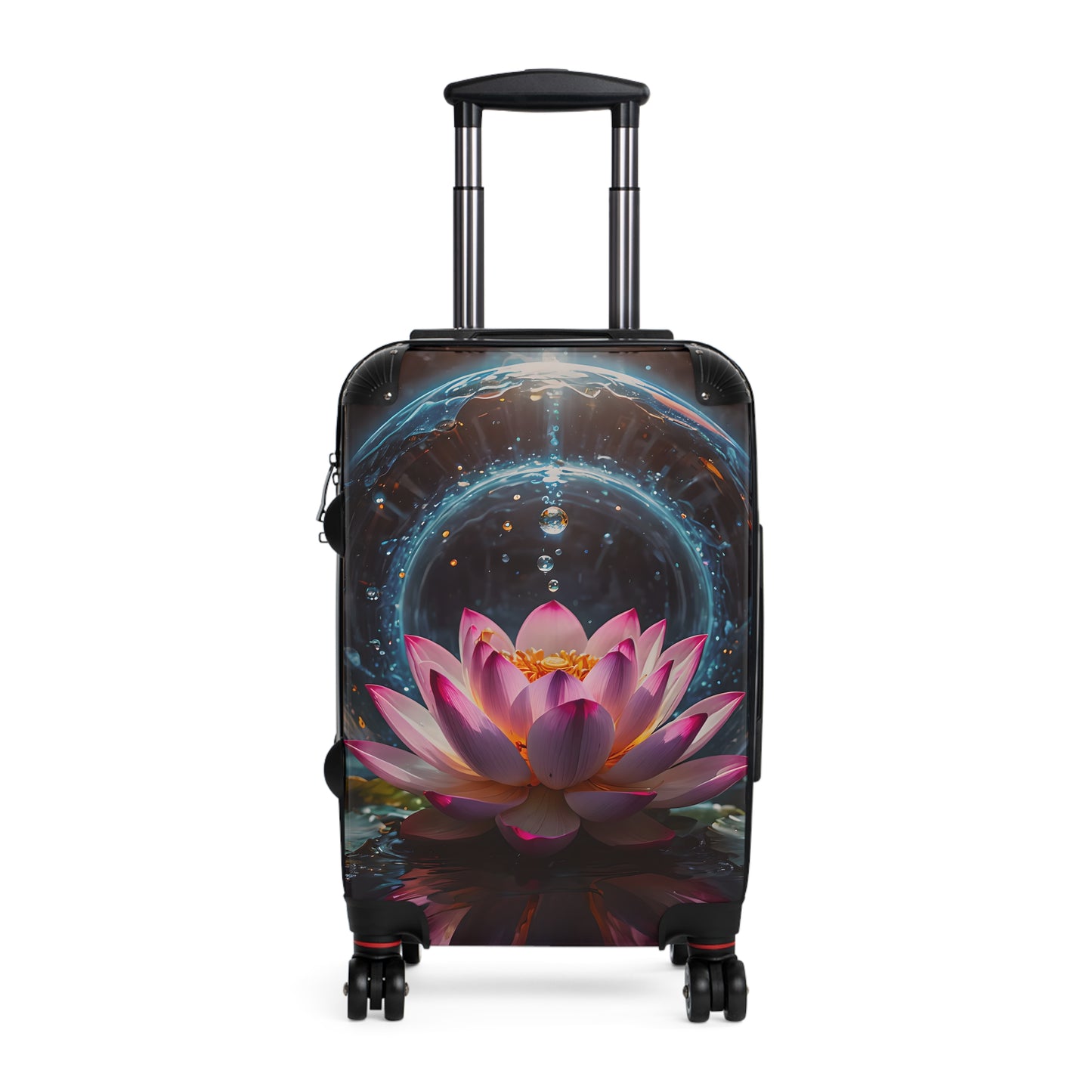 Pink Lotus Flower Cabin Suitcase