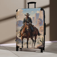 Old Western Travel Suitcase