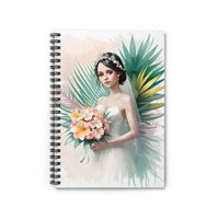 Floral Tropical Bride Notebook Journal
