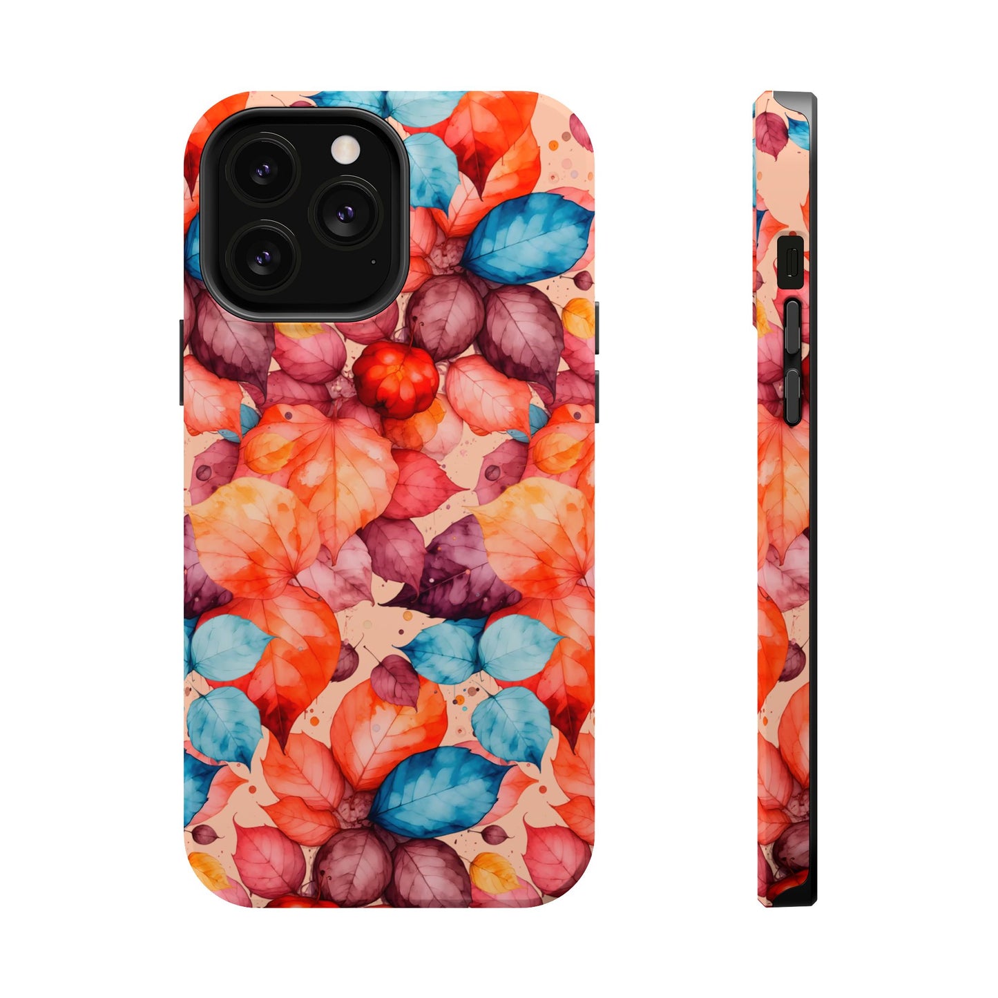Watercolor Autumn Leaves Magnetic Phone Case