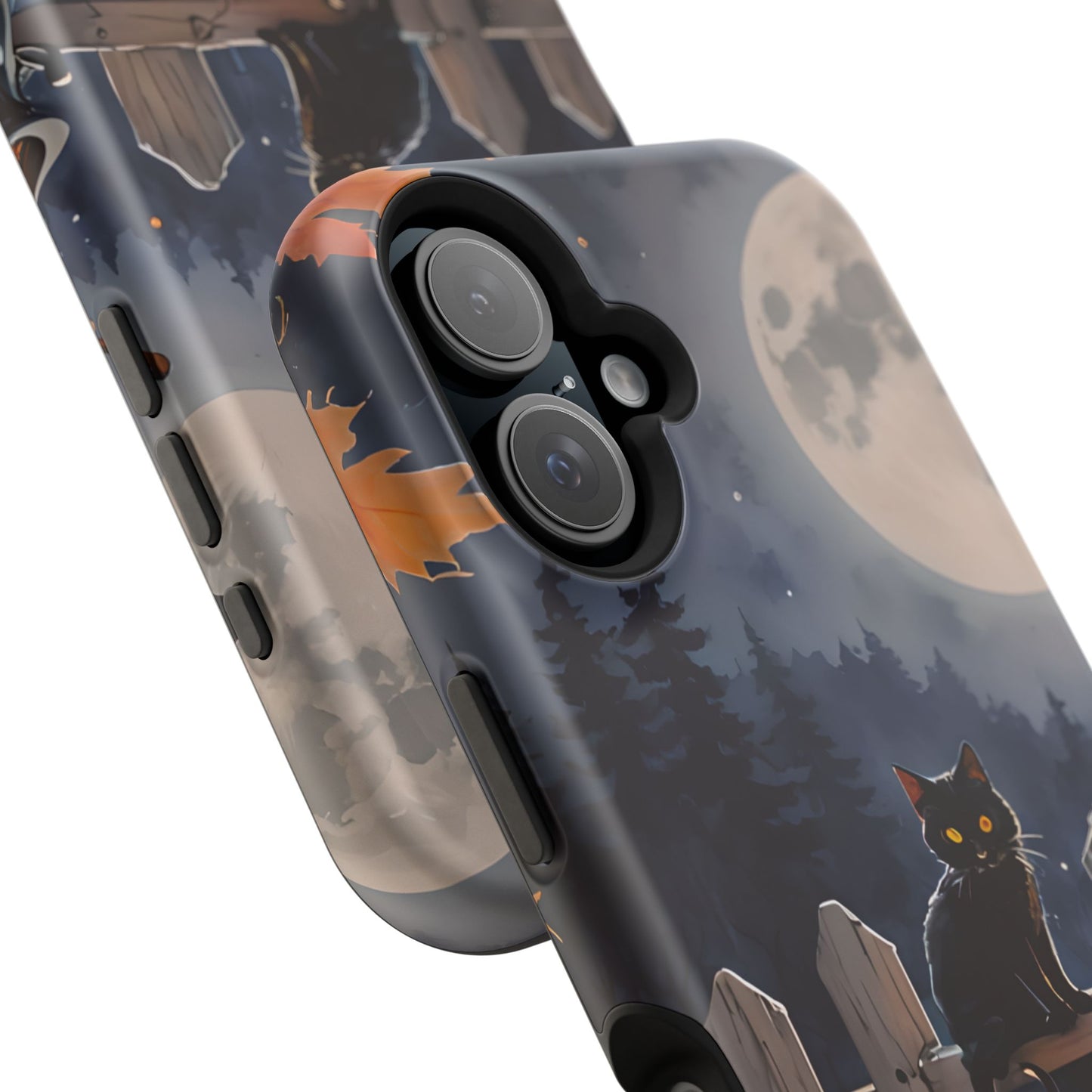 Black Cat Pumpkin Magnetic Phone Case