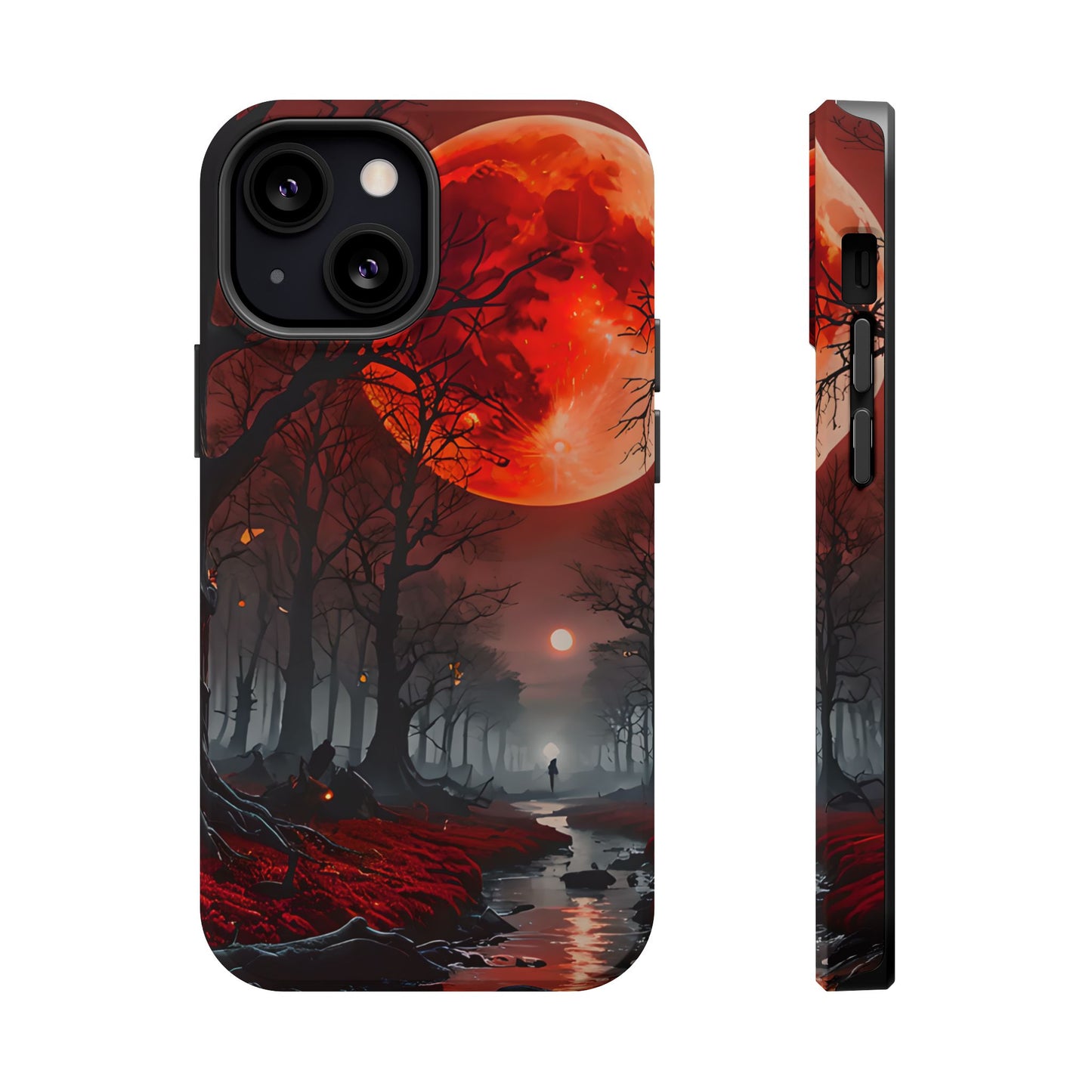 Red Moon Forest Magnetic Phone Case