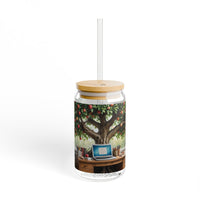 Cozy Study Corner Tree Sipper Glass