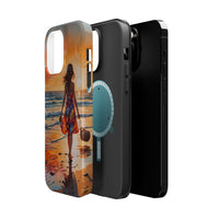 Beach Sunset Walk Magnetic Tough Phone Case