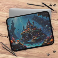 Whimsical Underwater Castle Laptop Sleeve