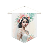 Tropical Bride Pennant Wall Decor