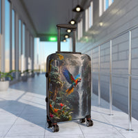 Tropical Waterfall Parrot Cabin Suitcase