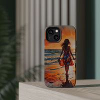 Beach Sunset Walk Magnetic Tough Phone Case