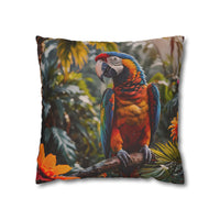 Tropical Macaw Decorative Pillowcase