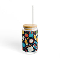 Teacher School Supplies Sipper Glass