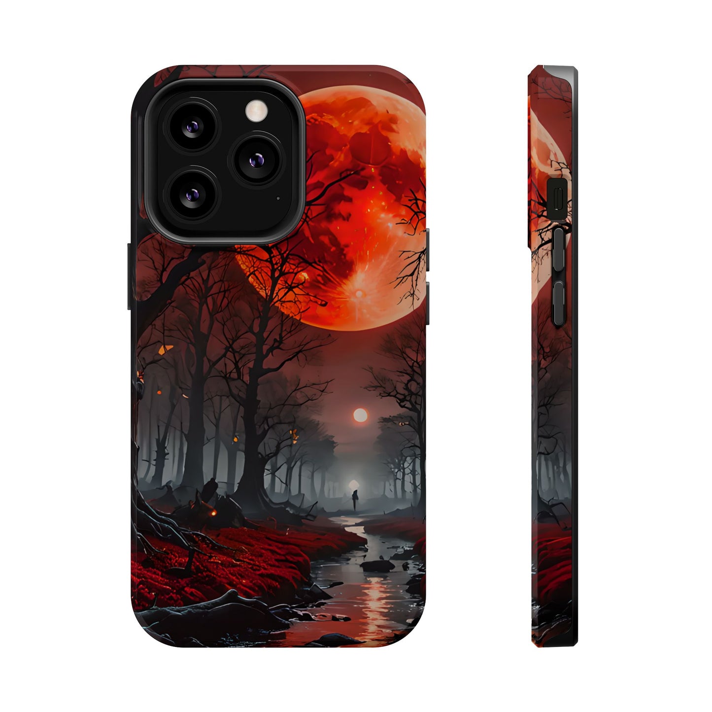 Red Moon Forest Magnetic Phone Case