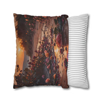 Romantic Rose Beach Sunset Pillowcase
