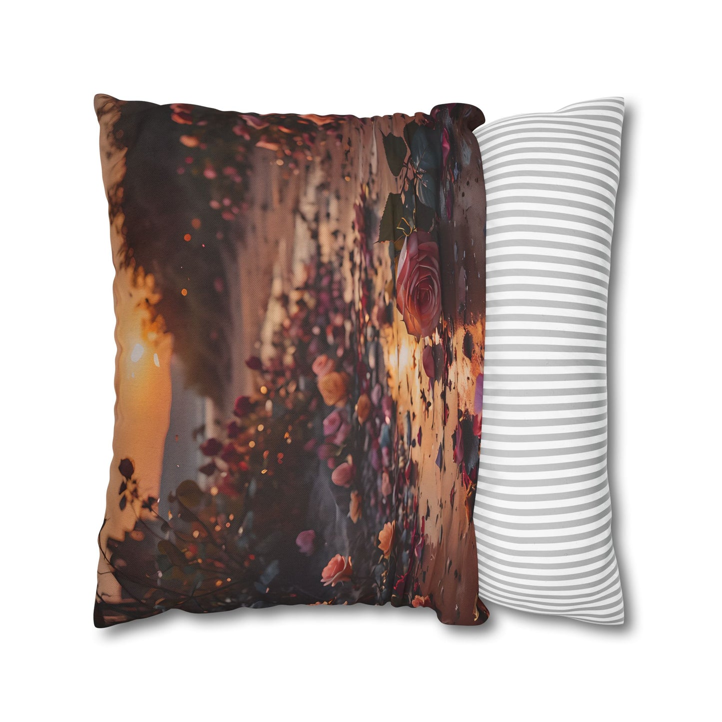 Romantic Rose Beach Sunset Pillowcase