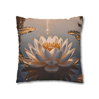 Lotus Waterlily Decorative Pillowcase