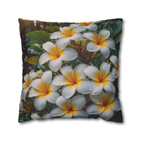 Plumeria Floral Decorative Pillowcase