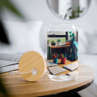 Cozy Teachers Study Desk Sipper Glass