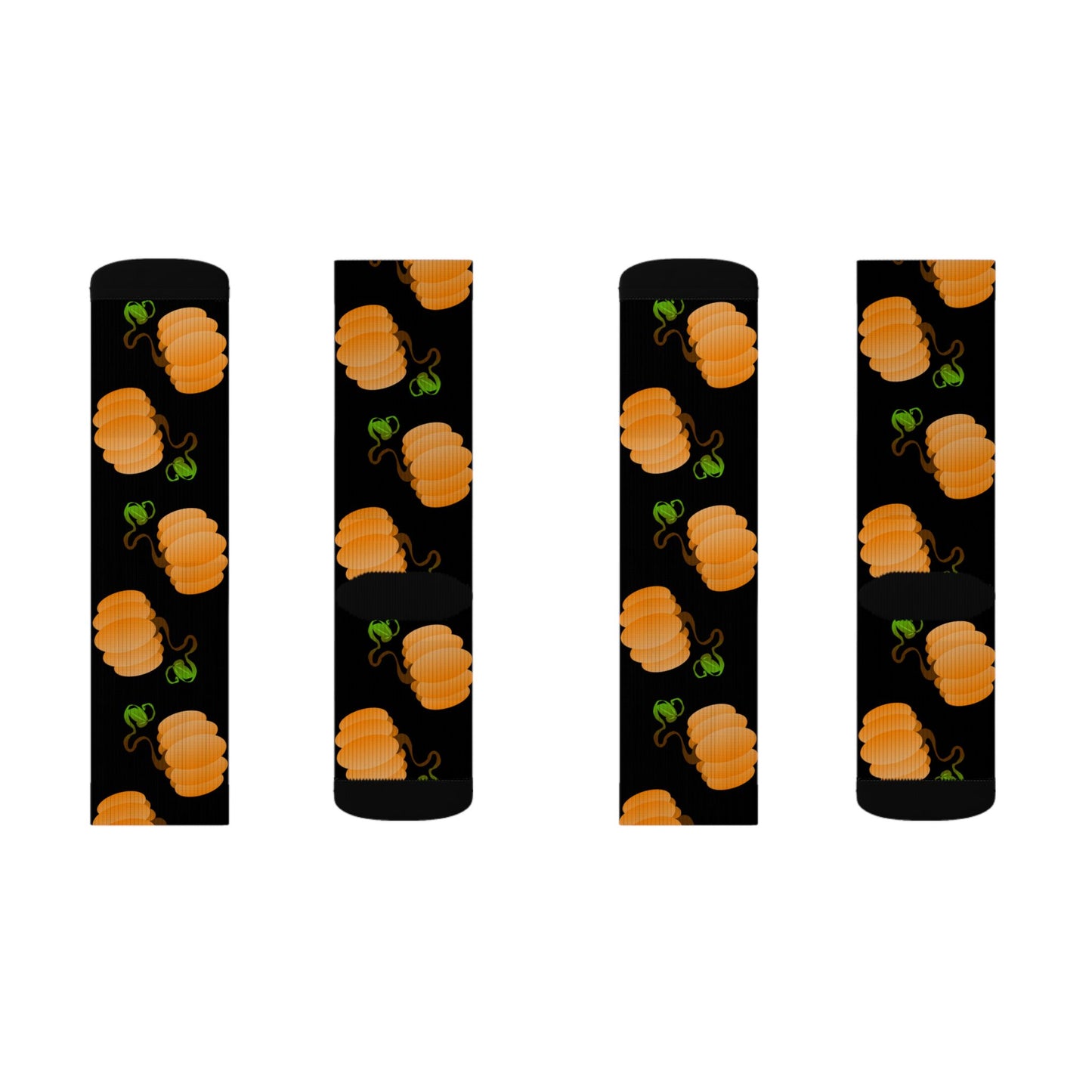 Orange Pumpkin Crew Socks