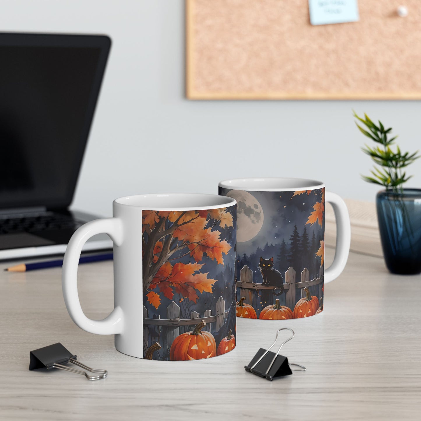 Cute Witch Stirring Cauldron Mug