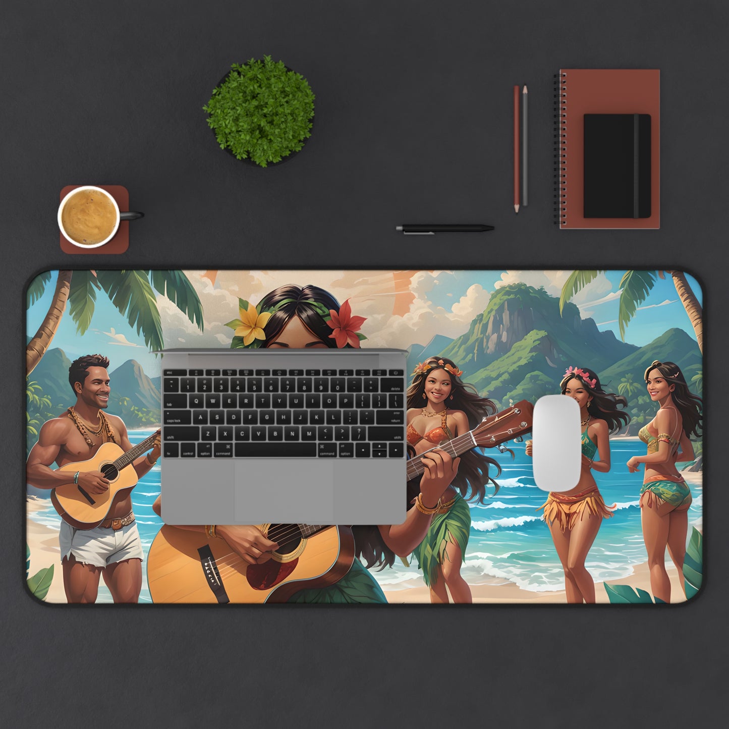 Hawaiian Luau Island Desk Mat