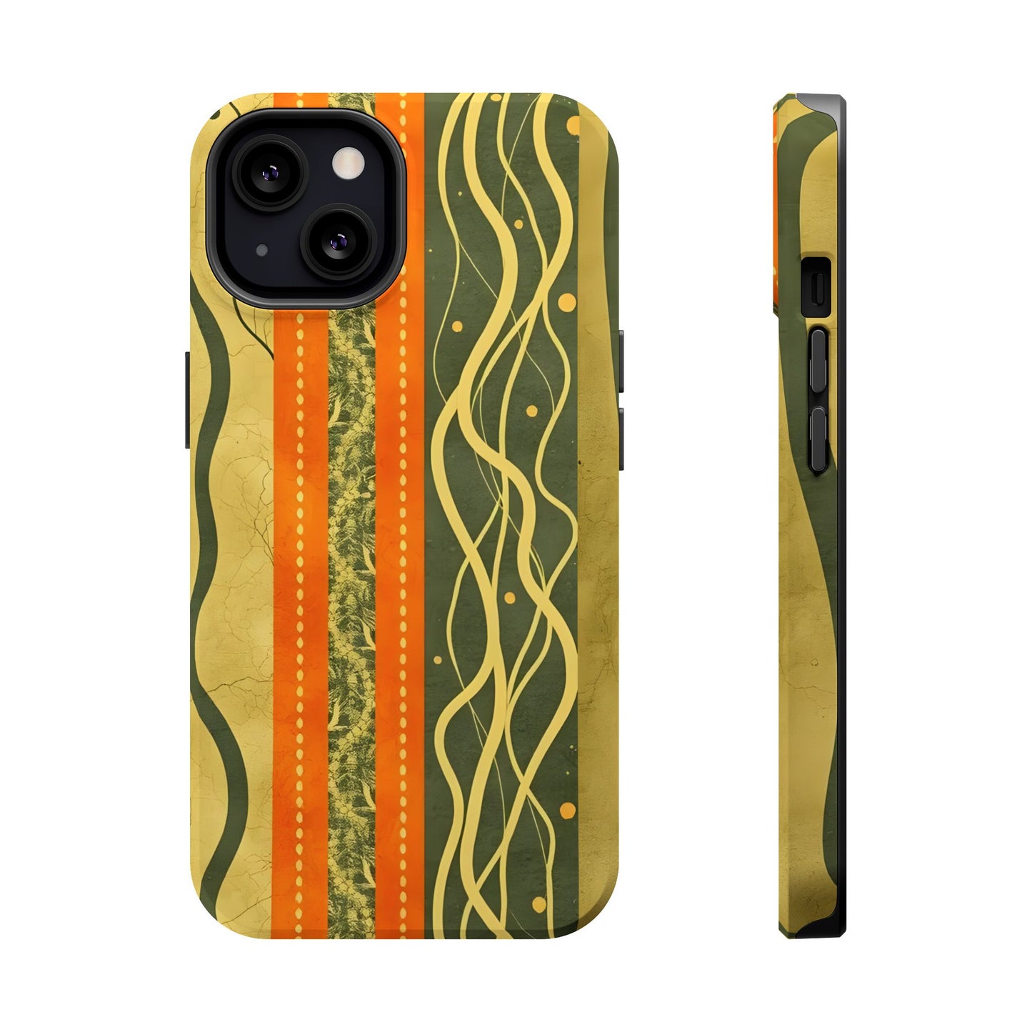 Autumn Colors Stripes Magnetic Phone Case