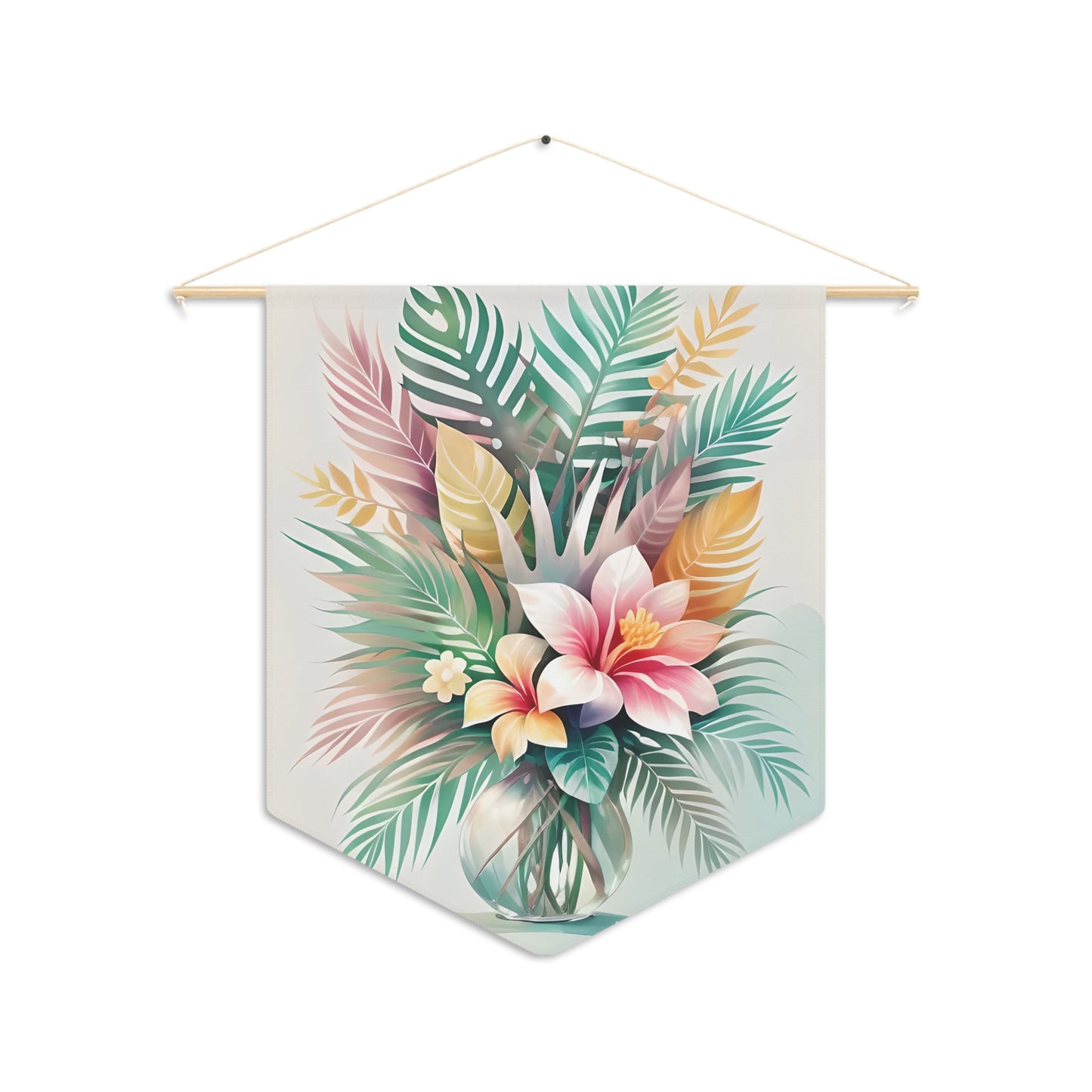 Palm Leaves & Hibiscus Wall Decor