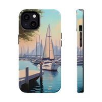 Sailing into the Marina Magnetic Tough Phone Cover
