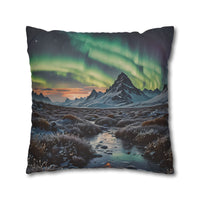 Aurora Mountain Decorative Pillowcase