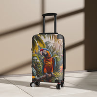 Macaw in Jungle Cabin Suitcase