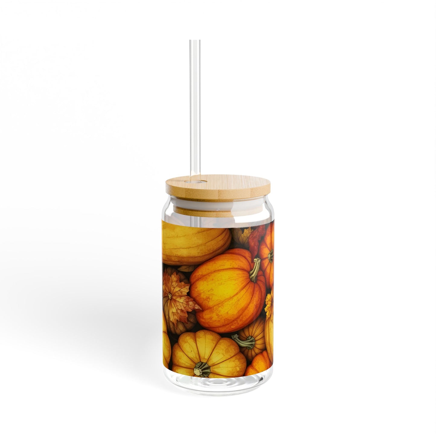 Pumpkin Harvest Sipper Glass