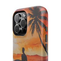 Tropical Sunset Surf Magnetic Tough Phone Case