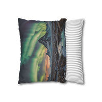 Aurora Mountain Decorative Pillowcase