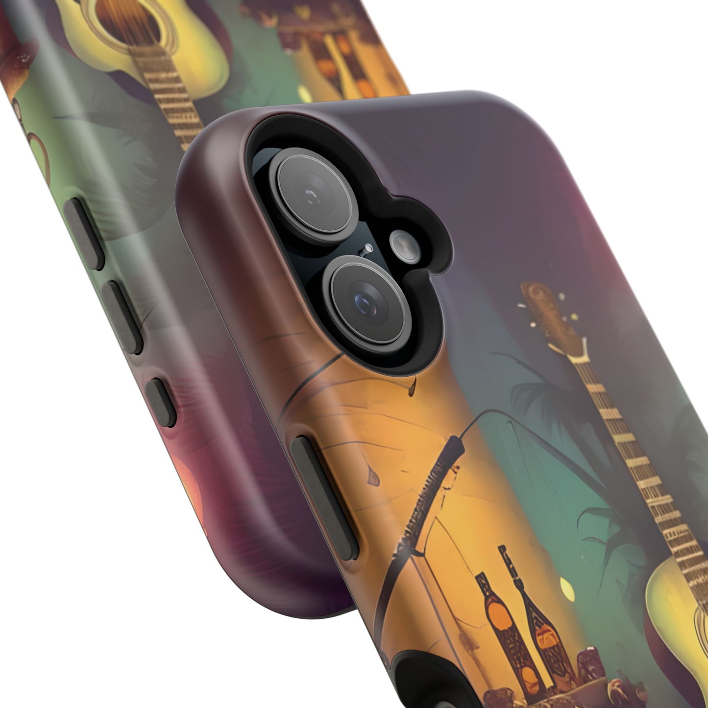 Acoustic Guitar & Skull Magnetic Phone Case