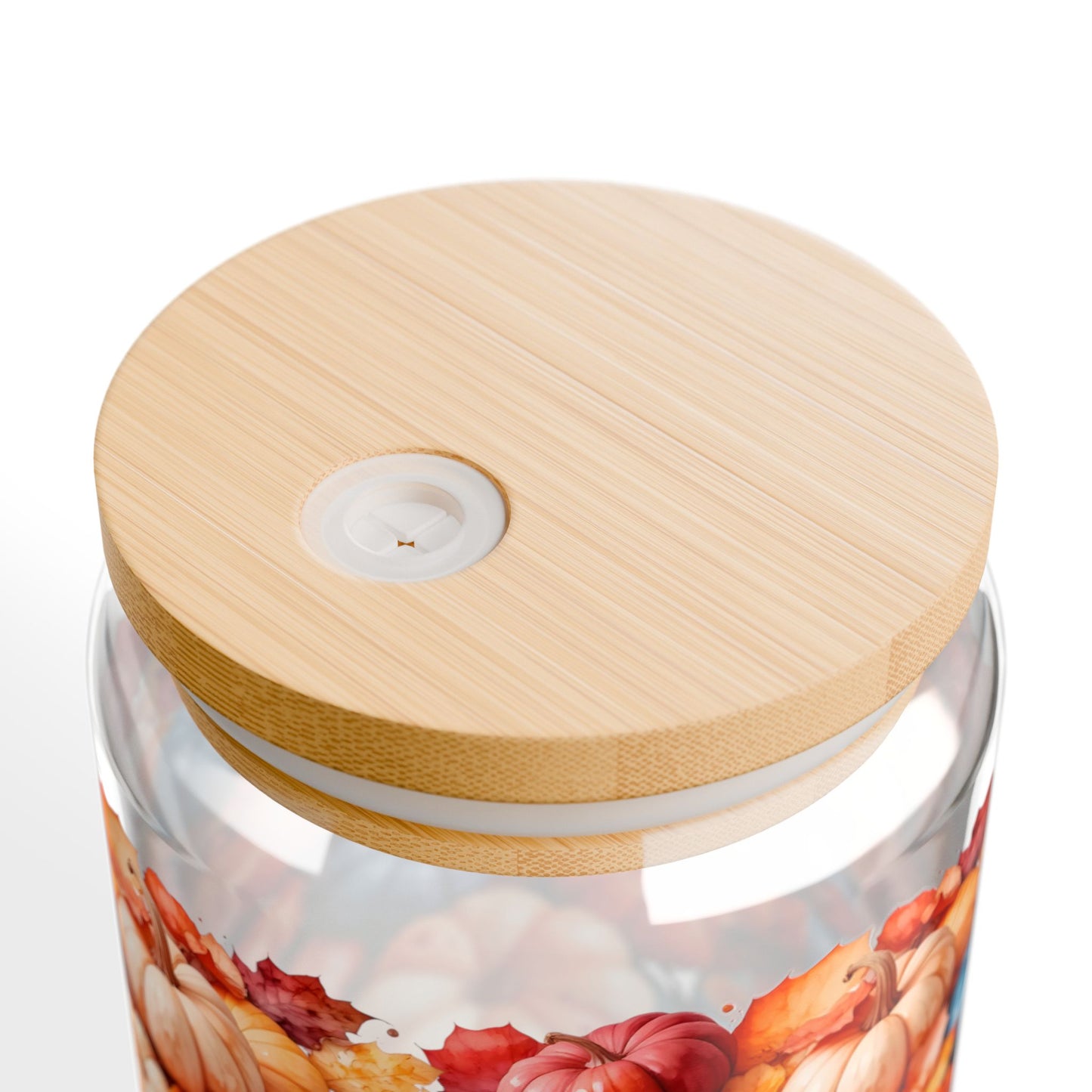 Autumn Pumpkin Patch Sipper Glass