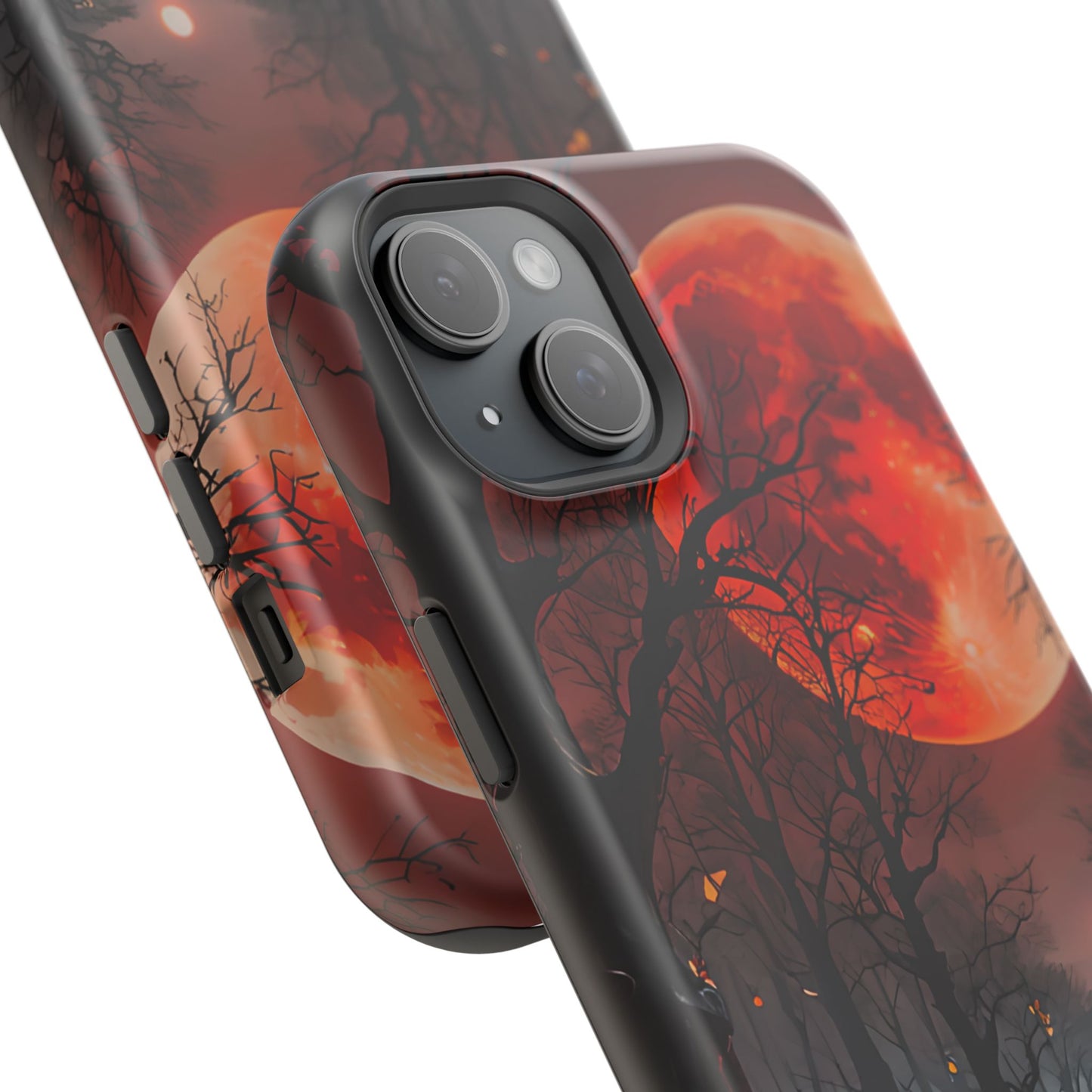 Red Moon Forest Magnetic Phone Case