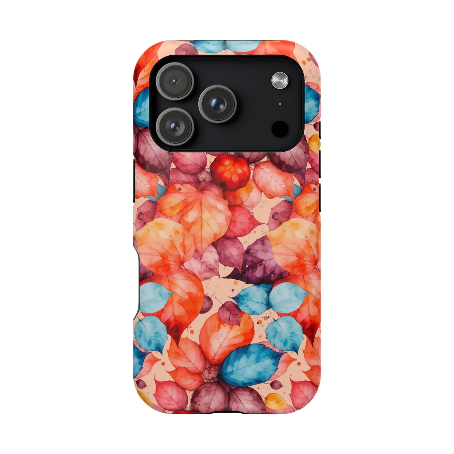 Watercolor Autumn Leaves Magnetic Phone Case