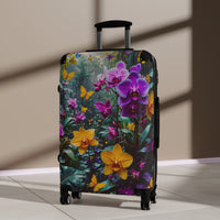 Vibrant Orchid & Butterfly Cabin Suitcase