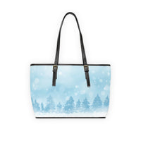 Winter Forest PU Leather Shoulder Bag