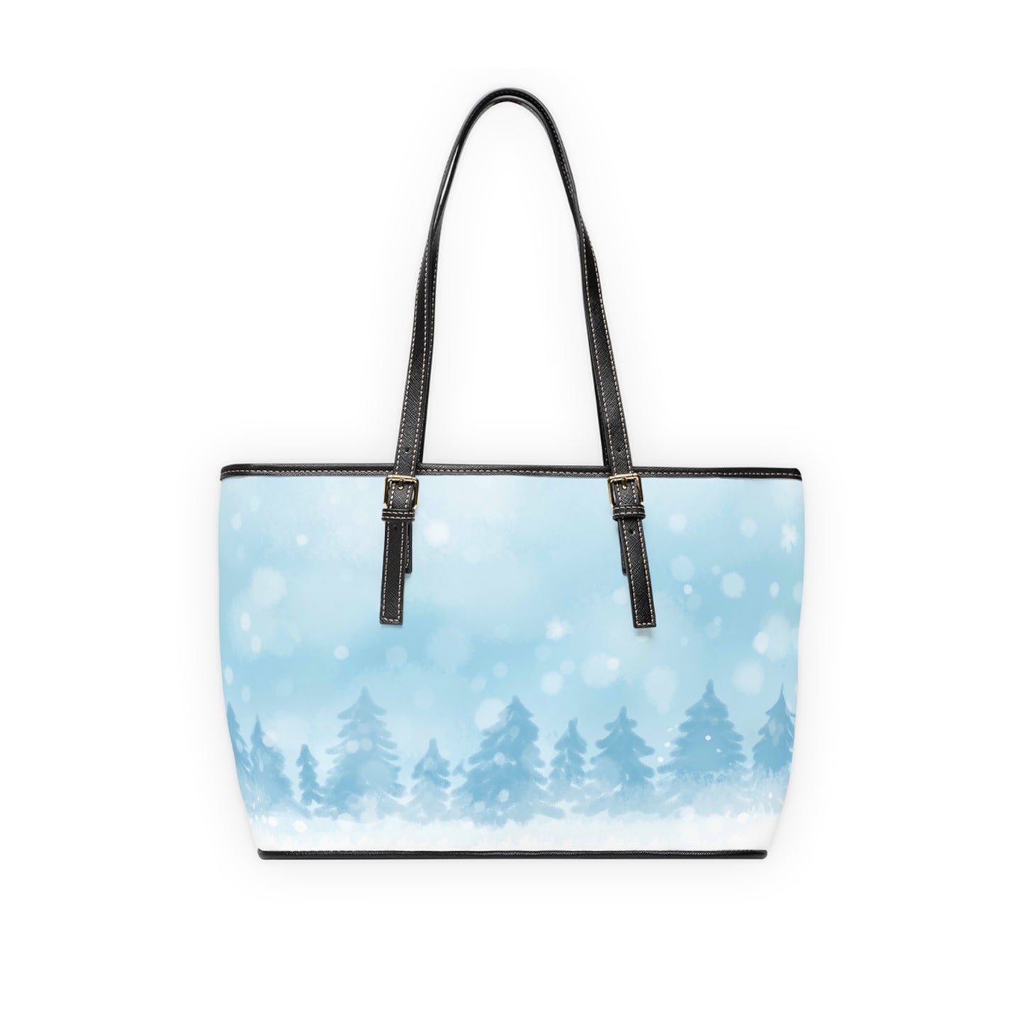 Winter Forest PU Leather Shoulder Bag