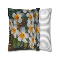Plumeria Floral Decorative Pillowcase