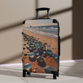 Beach Sea Glass Cabin Suitcase