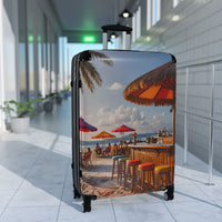 Sipping Beach Getaway Travel Suitcase